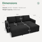 HONBAY Modular Sectional Sleeper Sofa - Image 2