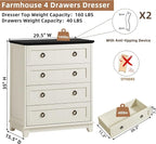 Joaxswe Farmhouse 4 Drawer Dresser - Image 2