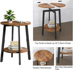 sthmec Side Table, Small Round End Table - Image 5