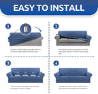 Stretch Chair Sofa Slipcover, Single Couch Cover, Riverside | 1-Piece Washable - Image 4