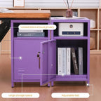 ALBAD Compact Metal Nightstand - Image 5
