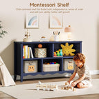 ONBRILL Montessori Shelf, 5 Cube Toy Storage Organizer - Image 3