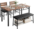 IRONCK Dining Table Set for 4, Kitchen Table by IRONCK