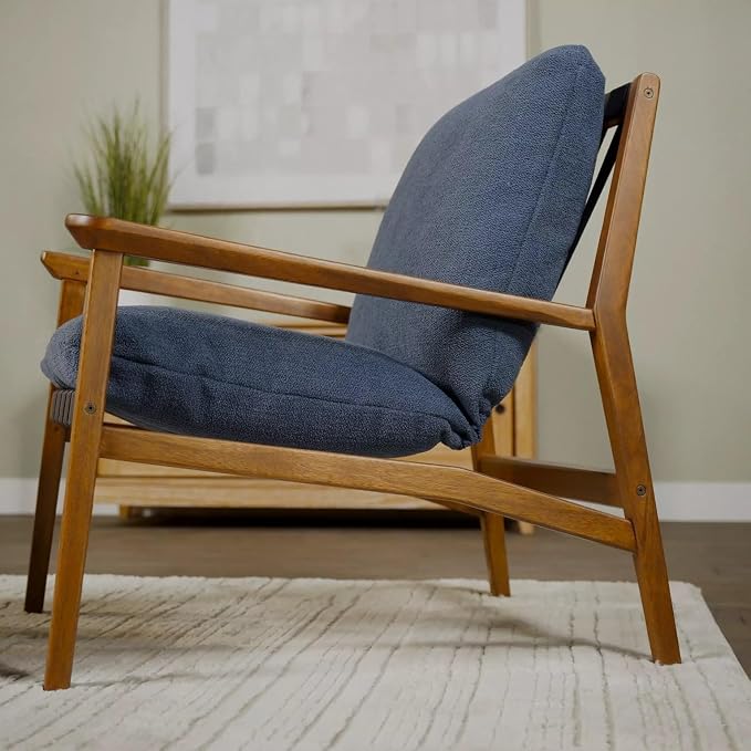 Grain Wood Furniture Solid Wood Mid Century Lounge Chair by GrainWoodFurniture