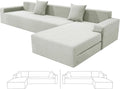 ZNSAYOTX Sectional Couch Covers, Stretch Jacquard Slipcovers by ZNSAYOTX