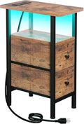 LOAKEKEL Narrow End Table Living Room by LOAKEKEL