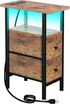 LOAKEKEL Narrow End Table Living Room by LOAKEKEL