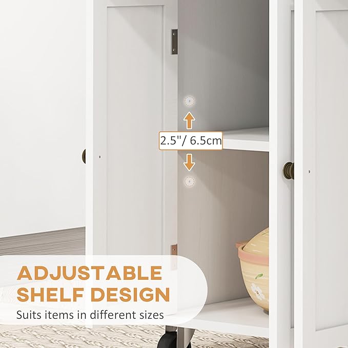 HOMCOM Kitchen Island Cart - Image 5