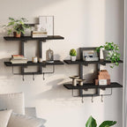 Creso hom Floating Shelves, Hanging Bathroom Shelves 2-Tier, Wall Mounted - Image 4
