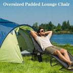 Oversized Padded Outdoor Folding Lounge Chair - Image 5