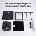 ABHENG Chenille Cover Steel Frame Ottoman - Image 7