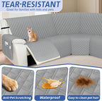 Arfntevss Recliner Sectional Couch Covers 1OO% Waterproof L Shape Sofa Cover - Image 5