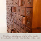 Huge Modular Stackable Against Wall 64-Drawer Apothecary Curio Cabinet Vintage - Image 5