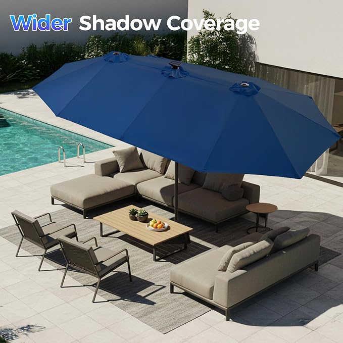 SUPERJARE 13ft Outdoor Patio Umbrella - Image 5
