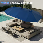 SUPERJARE 13ft Outdoor Patio Umbrella - Image 5