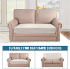 H.VERSAILTEX Velvet Stretch Individual Couch Cushion Cover Plush Slipcover - Image 3