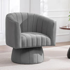 Swivel Accent Barrel Chair Set of 2, Cute Comfy Small Round 360° Arm Chair - Image 5