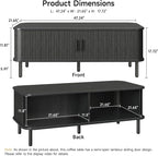 ONBRILL 47.2 Inch Mid Century Modern Coffee Table - Image 2