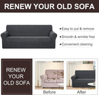 U-NICE HOME 4 Seater Stretch Couch Cover - Image 5