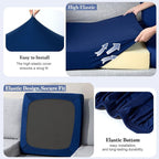 8Pcs Patio Cushion Covers Stretch Outdoor Furniture Protector Slipcovers | - Image 5