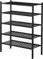 ROMGUAR CRAFT 5 Tier Bamboo Shoe Rack - Image 7
