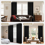 Joydeco Blackout Curtains 108 Inches Long 1 Panel, Thermal Insulated Long - Image 8