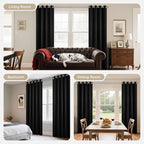 Joydeco Blackout Curtains 95 Inch Length 2 Panels Set, Thermal Insulated Long - Image 8