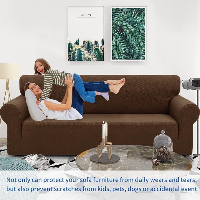 ZNSAYOTX 1 Piece Jacquard Couch Covers - Image 2