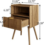 Veegle Nightstand, Modern Bedside Table - Image 2