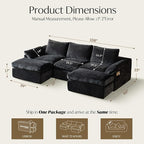 Vamcheer U Shaped Cloud Couch - Image 2