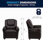 Flash Furniture Vana LeatherSoft Kids Recliner - Image 3