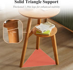 Side Table, 2-Tier Round End Tables Living Room, Mid Century Modern Side Table - Image 6