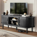 Decofy Mid Century TV Stand for TVs up to 65 Inches, Entertainment Center - Image 7