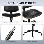 Modern Armless Office Chair - Image 6