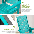 GREENVINES Outdoor Rocking Chair Set | 3-Piece | 2 Rocking Chairs - Image 7