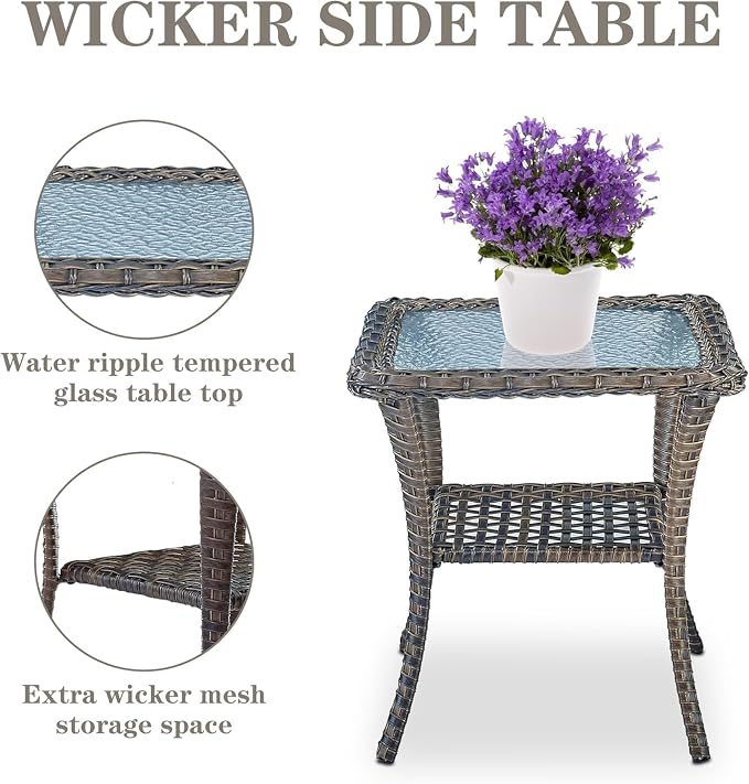 Belord Small Conversation Sets Patio Funiture - Image 9