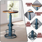 Vintage 3 Pieces Pub Table Set - Image 5