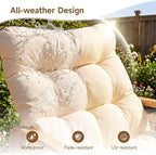 ONBRILL Rocking Chair with Thick Cushion Outdoor Indoor, Premium Iron Wood - Image 6