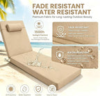 Chaise Lounge Cushion for Outdoor Furniture, Waterproof, Fade-Resistant and - Image 6