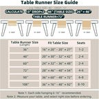 FEXIA Boho Table Runner for Thanksgiving Fall Christmas Home Decor - Image 3
