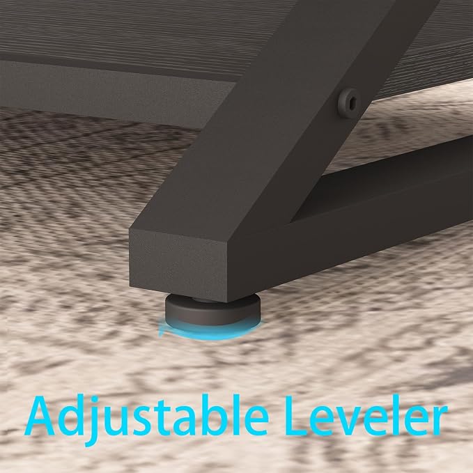 HSH Black Modern Minimalist Metal Wood Living Room Table - Image 9