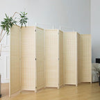 Furnnylane 8 Panel Bamboo Room Divider - Image 4