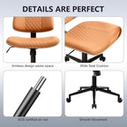 Modern Armless Office Chair - Image 6