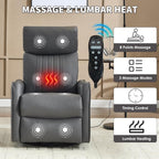Trustyue Swivel Rocker Recliner Chair, 360° Swivel Recliner - Image 5