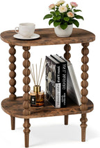 2-Tier Side Table, Small End Table by Unknown