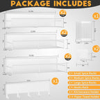 Magnetic Spice Rack for Refrigerator, 10 Pack Metal Magnetic Shelf, Moveable - Image 2