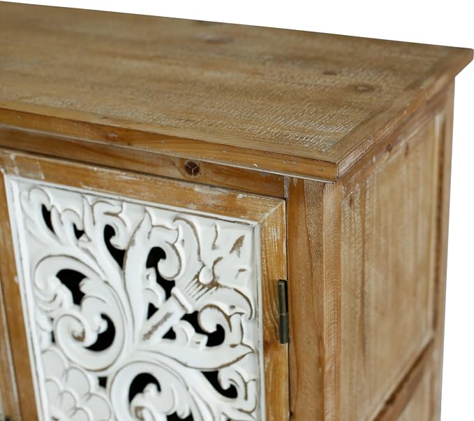 LKTART 60" Vintage Sideboard Buffet Cabinet, French Country Sideboard, - Image 7