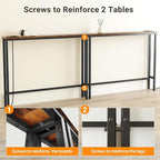 ELYKEN 5.9" Narrow Console Sofa Table - Image 6
