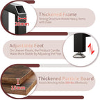 Mini Fridge Cabinet Stand with Power Outlet and Led Light, Coffee Bar Cabinet - Image 8