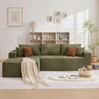 108" Boneless Couch Modular Sectional Sofa, L-Shaped Couch - Image 9